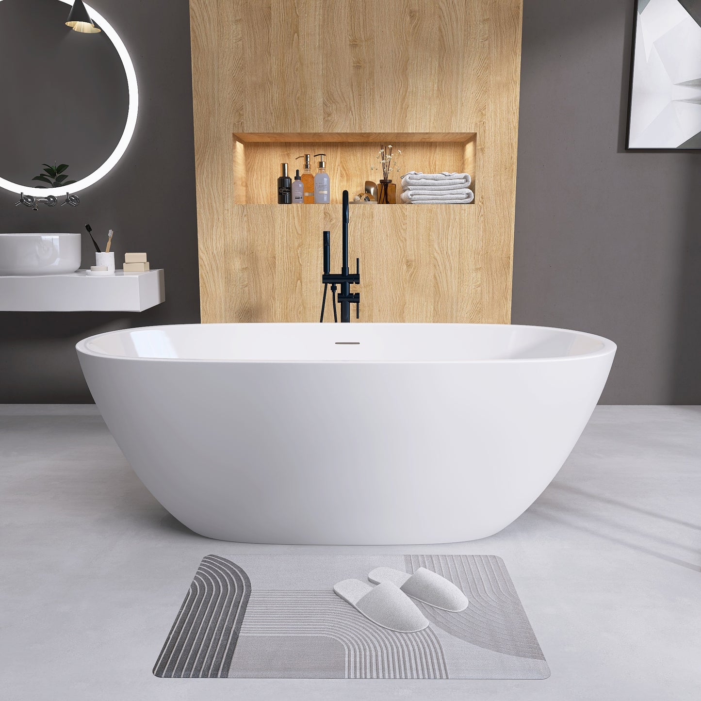 Relax Oval Freestanding Soaking Tub