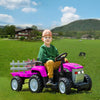 Pink Power Toy Tractor - Remote Control Fun for Kids!