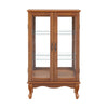 Elegant Lighted Curio Cabinet with Adjustable Shelves