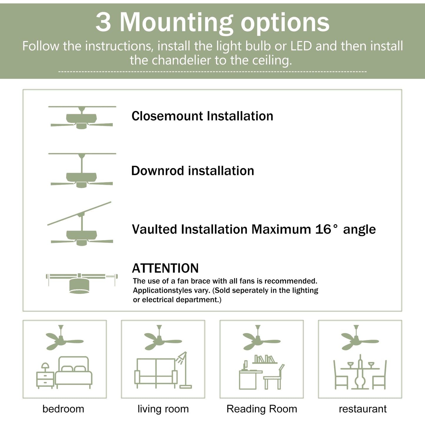 Breezy Bliss Ceiling Fan with Light & Remote