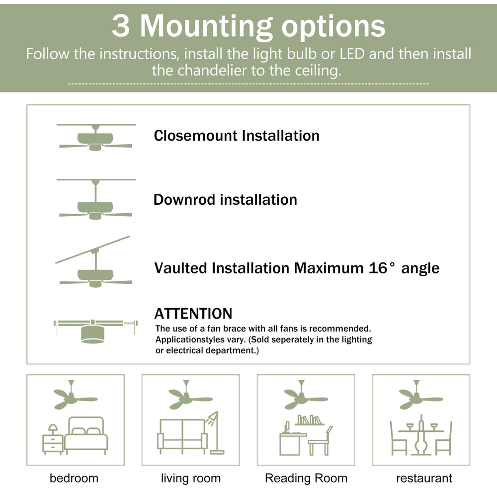 Breezy Bliss Ceiling Fan with Light & Remote