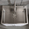 Sleek Stainless Steel Sink with Faucet & Drain System