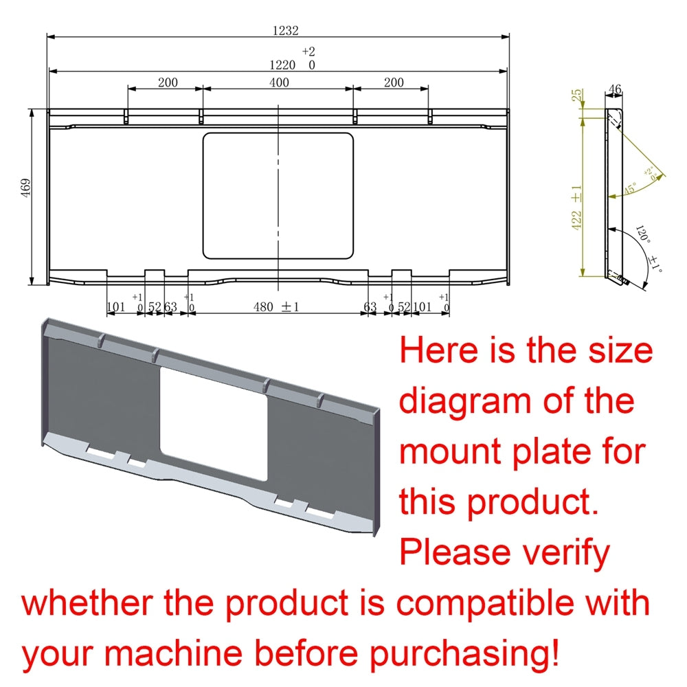 Easy Attach Push Stick Rake for Skid Steers