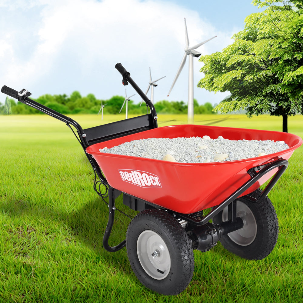 PowerHauler Electric Wheelbarrow - Max Capacity Debris Dump Cart