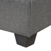 Cozy Gray Reversible Sectional Sofa with Storage Ottoman