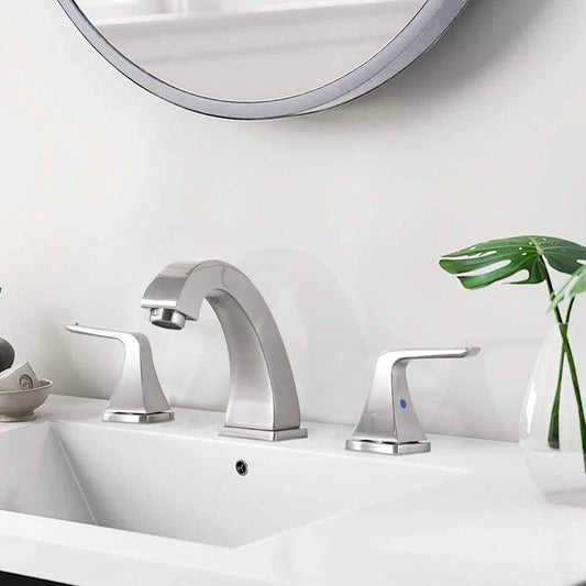 Elegant Duo Bathroom Faucet with Pop-Up Drain