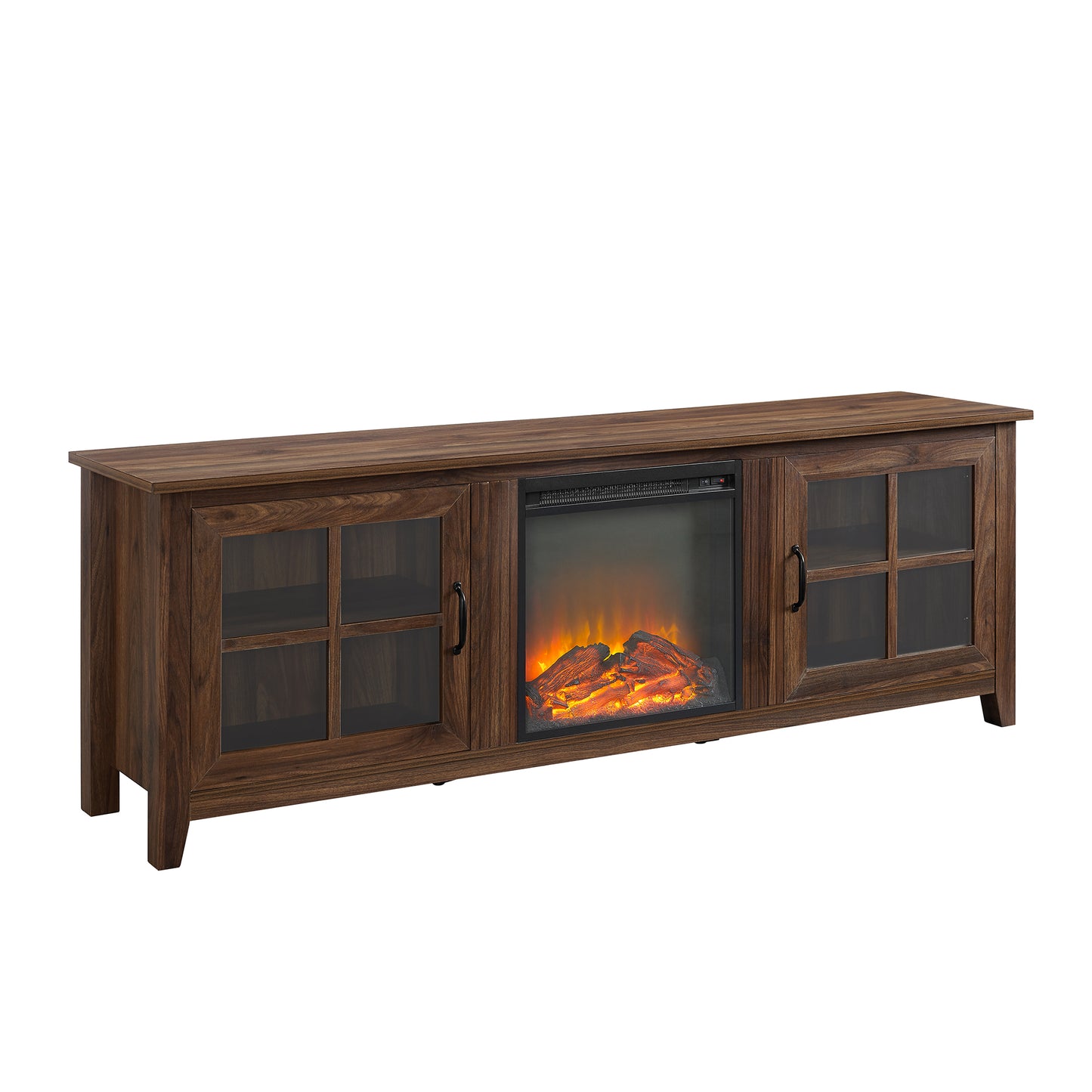 Cozy Farmhouse Fireplace TV Stand