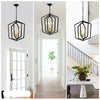 Sleek Black and Gold Chandelier for Stylish Spaces