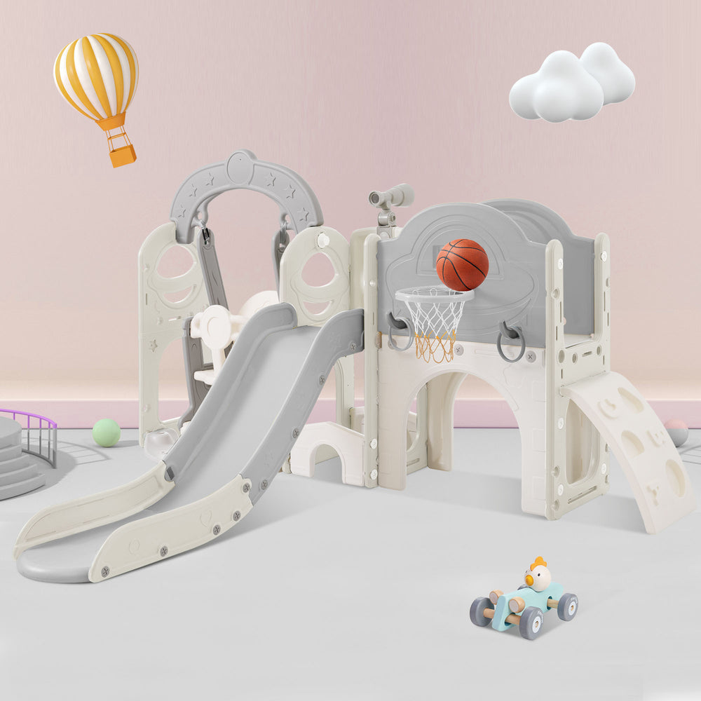 Ultimate Kids Playset: Slide, Swing, and Climb Fun!