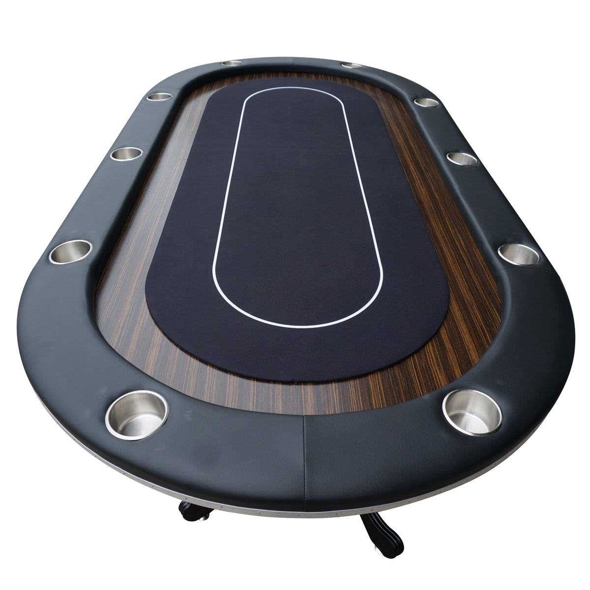 Chic Oval Aura Waterproof Poker Table