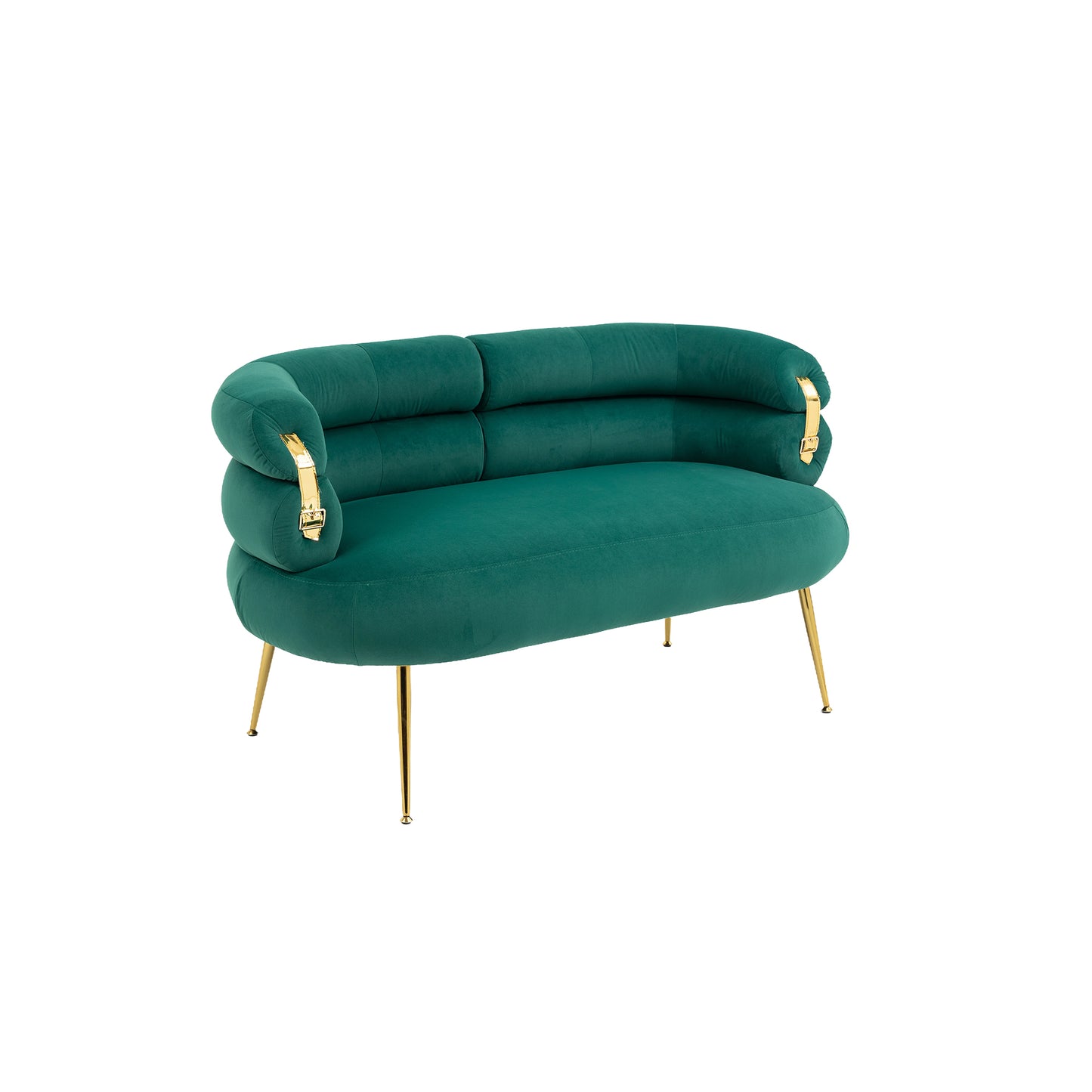 Chic Green Mini Loveseat