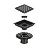 Stylish Square Shower Drain with Removable Grate