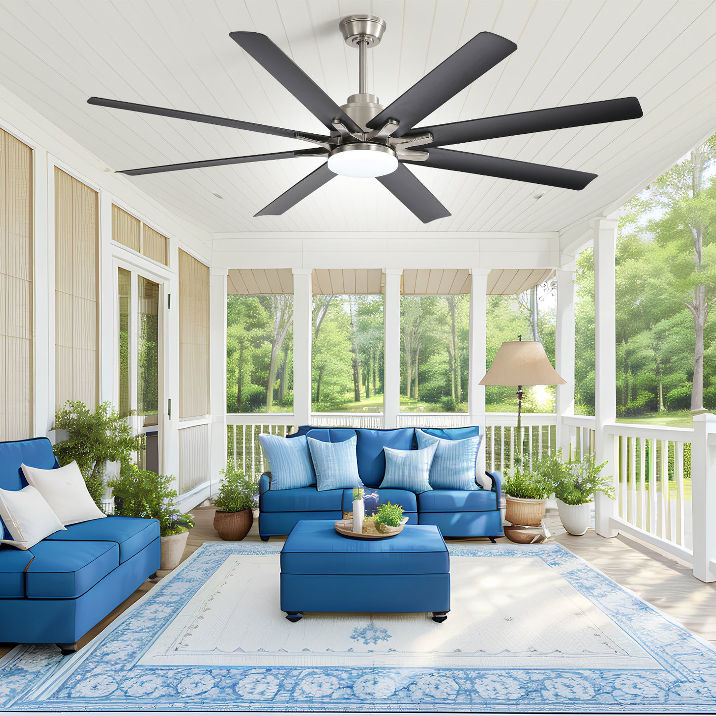 WhisperCool Smart Ceiling Fan with Dimmable Lights