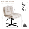 Spacious Armless Office & Vanity Chair