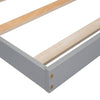 Cozy Twin House Bed with Handrails - Grey
