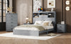 Vintage Charm Bedroom Set in Light Gray