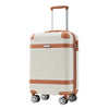 Travel Light Hardshell Luggage Set - Stylish & Secure White Suitcase