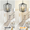 Sleek Black and Gold Chandelier for Stylish Spaces