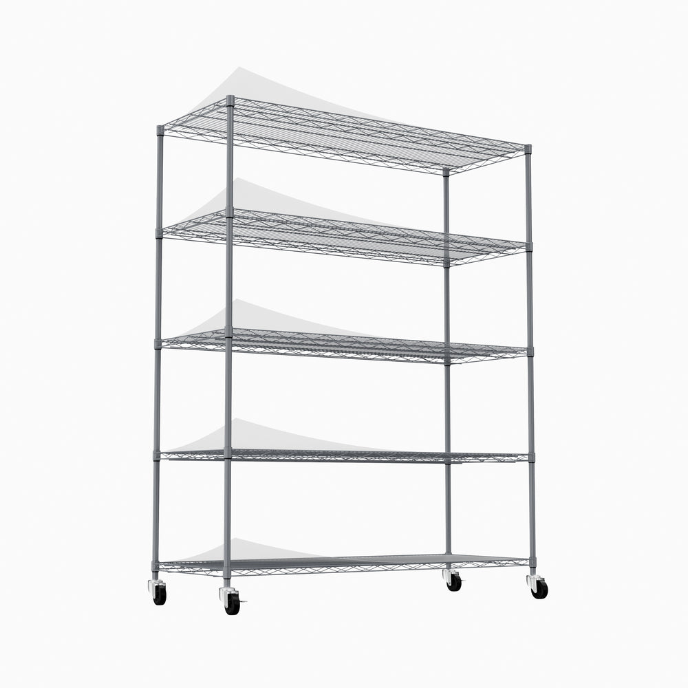 Versatile Heavy-Duty Rolling Shelving Unit