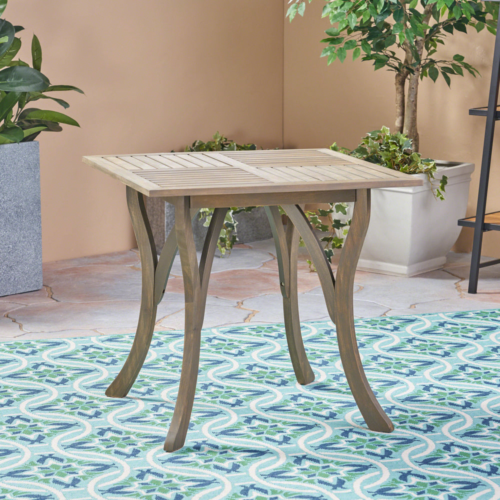 Chic Square Wood Table