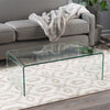 Sleek Tempered Glass Coffee Table