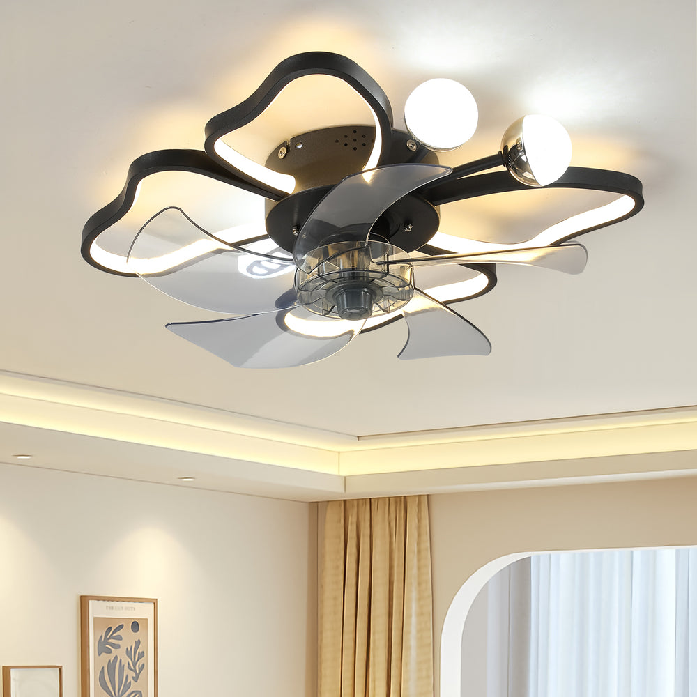 Butterfly Breeze: Stylish Lighted Ceiling Fan with Remote