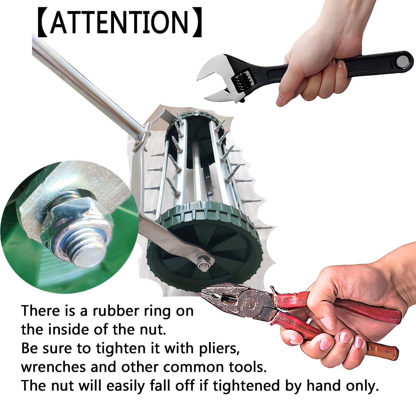 Roll & Aerate Lawn Tool