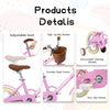 Ecarpat Little Rider Girls' Bike with Training Wheels