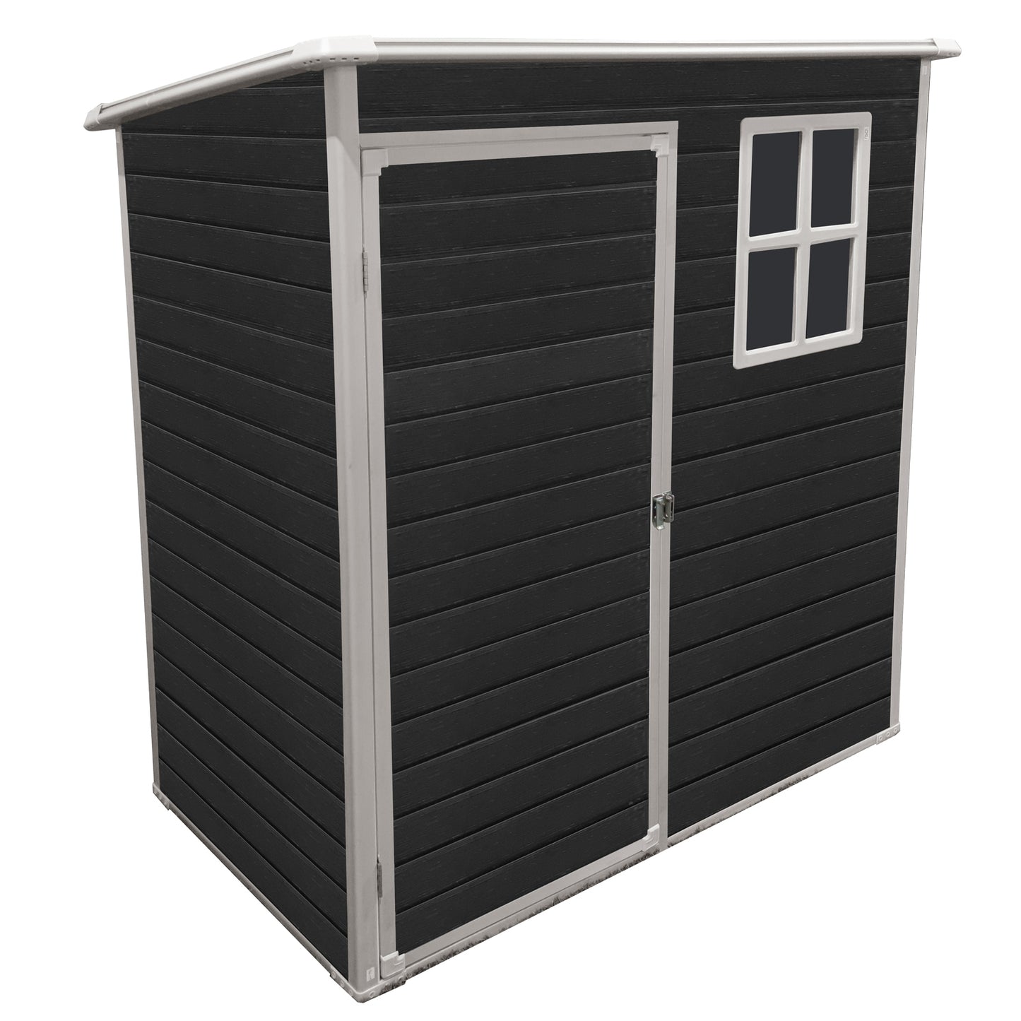 Outdoor Storage Shed for Patio Gear - Black