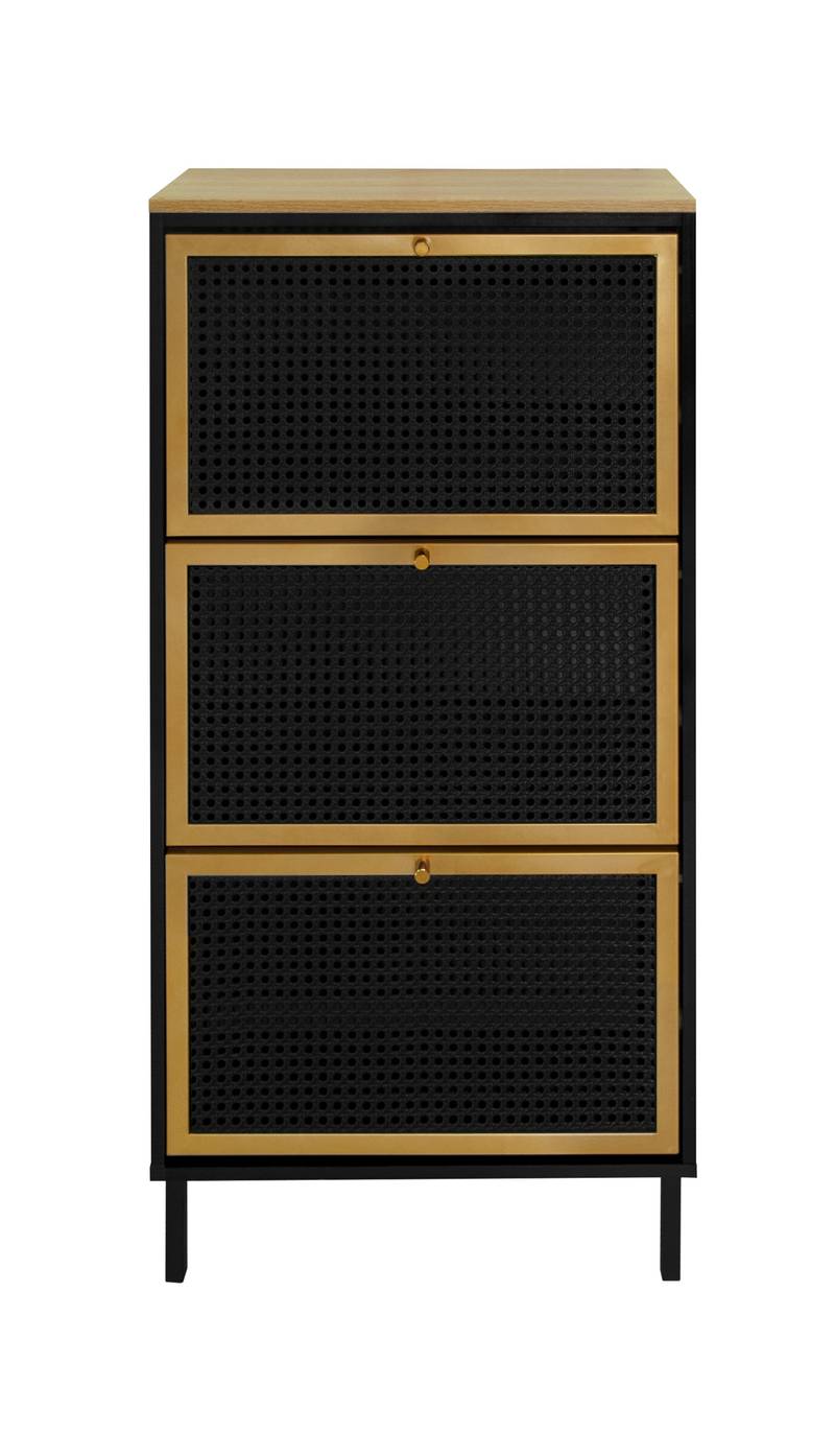 Chic Metal Shoe Rack for Entryway