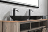 Sleek Black Matte Bathroom Sink Set