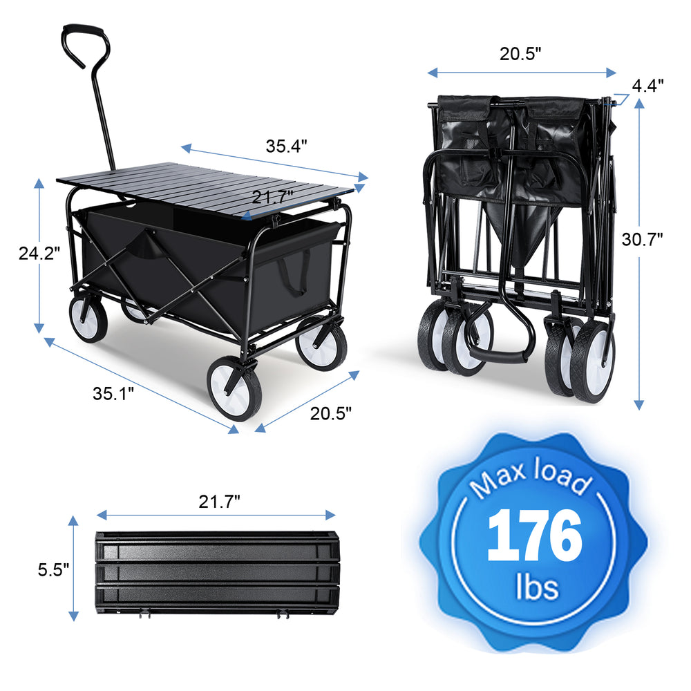 Versatile Outdoor Wagon and Table Combo