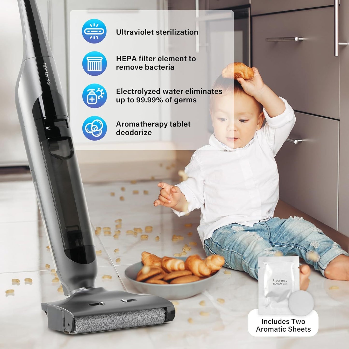 All-in-One Cordless Vacuum & Mop with Self-Cleaning and Fresh Scents