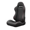 Racing Style Reclinable Bucket Seats with Red Stitching