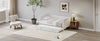 Space-Saving White Twin Daybed with Trundle for Kids & Teens