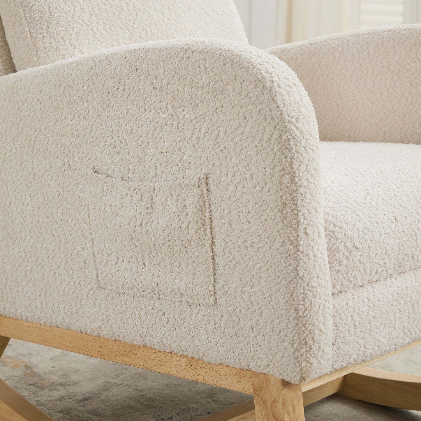 Cozy Glider Chair with Footrest - Perfect for Nursery & Living Room