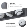 Sleek Black 6-Light Vanity Lamp