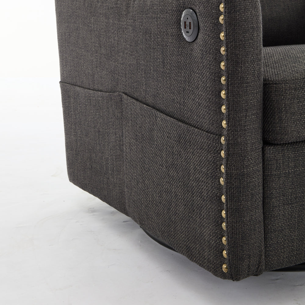 Swivel & Charge Accent Chair