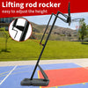 Ultimate Portable Basketball Hoop - Adjustable Height & Easy Roll!