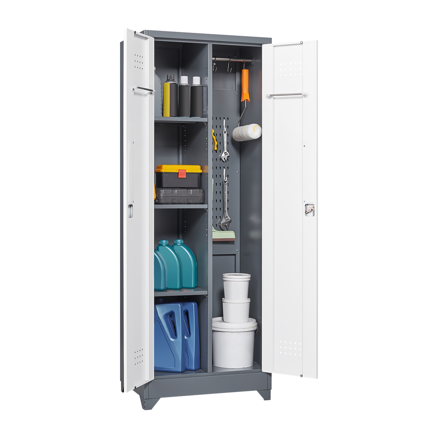 Versatile Tool & Cleaning Cabinet