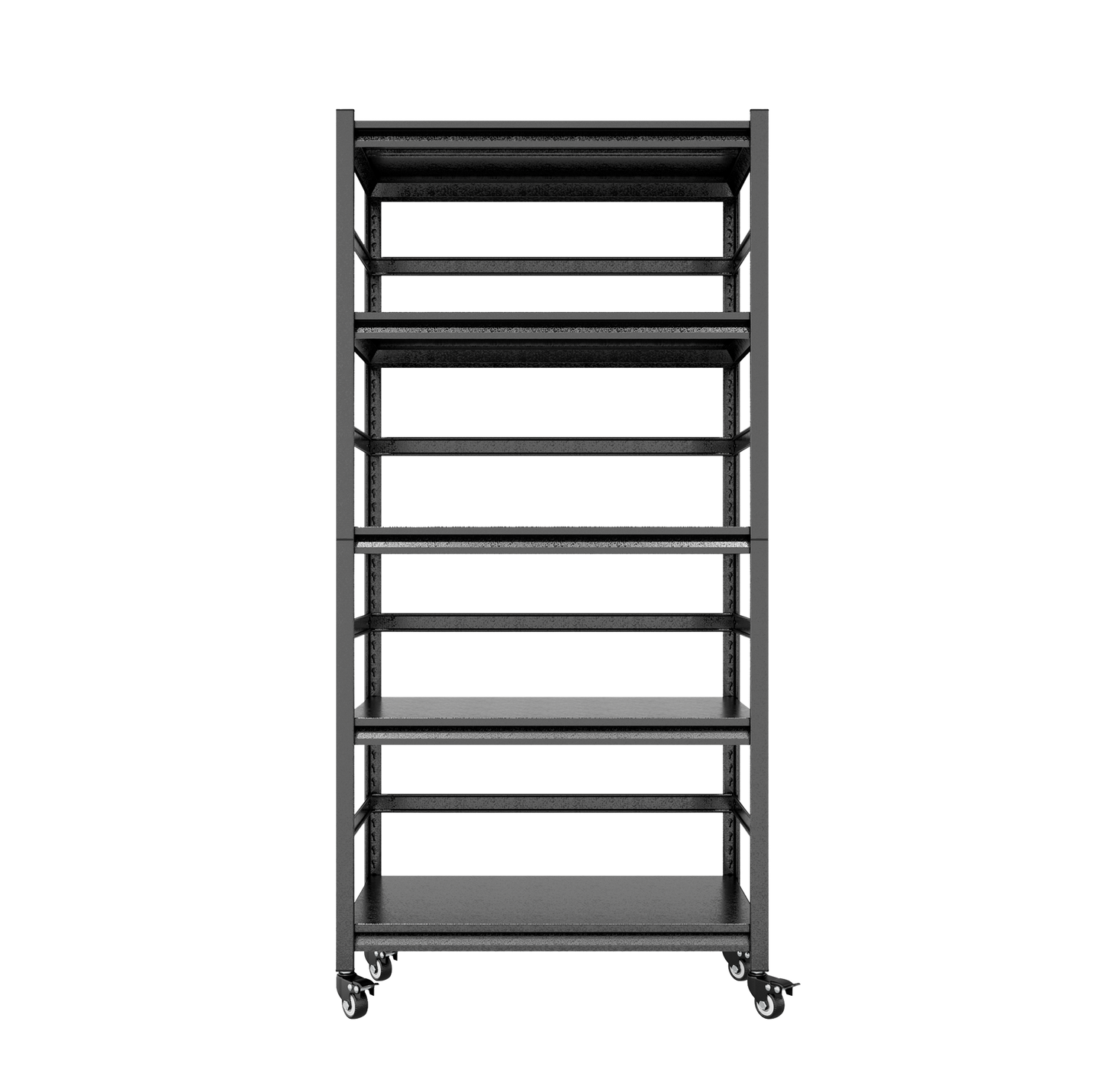 Sturdy Rolling 5-Tier Metal Shelving Unit - Perfect for Kitchen & Garage