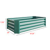 Veezyo Rectangular Metal Garden Bed - Perfect for Flowers & Veggies!