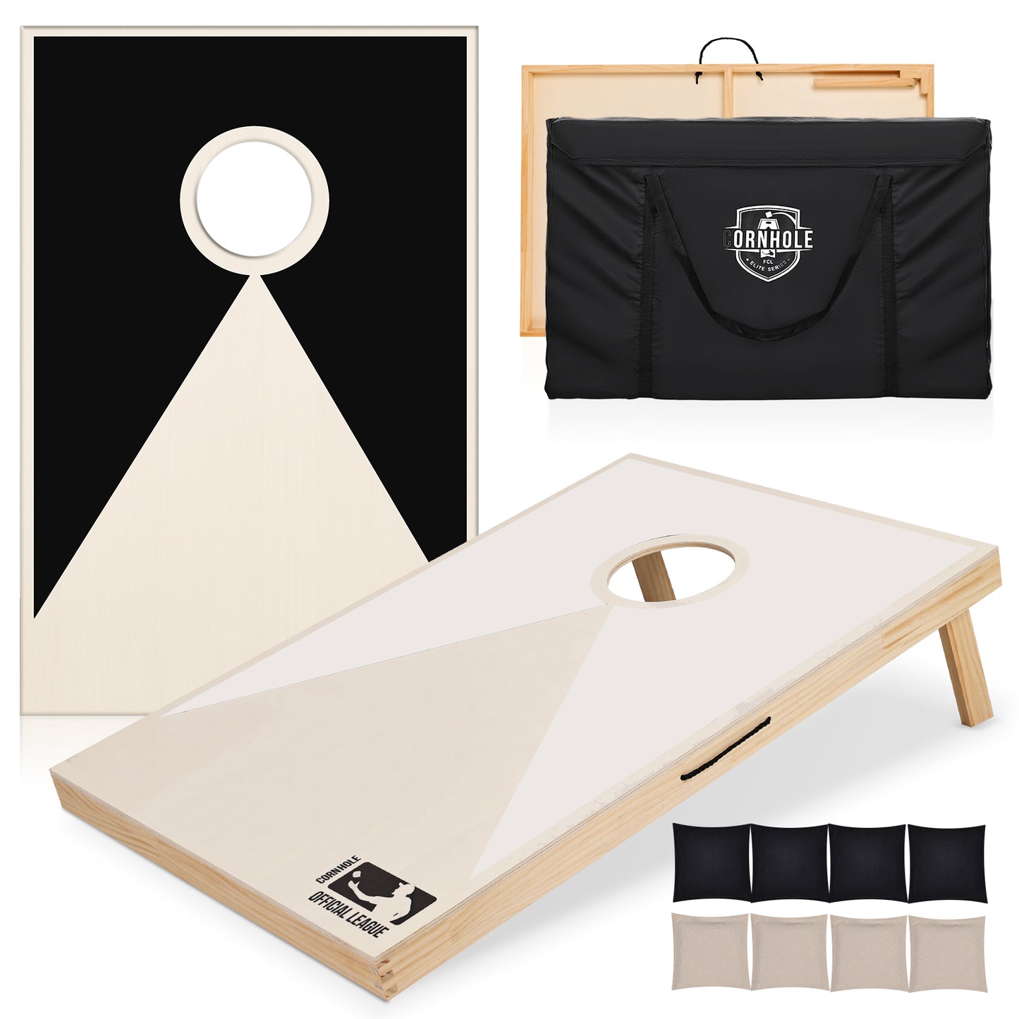 Ultimate Solid Wood Cornhole Game Set