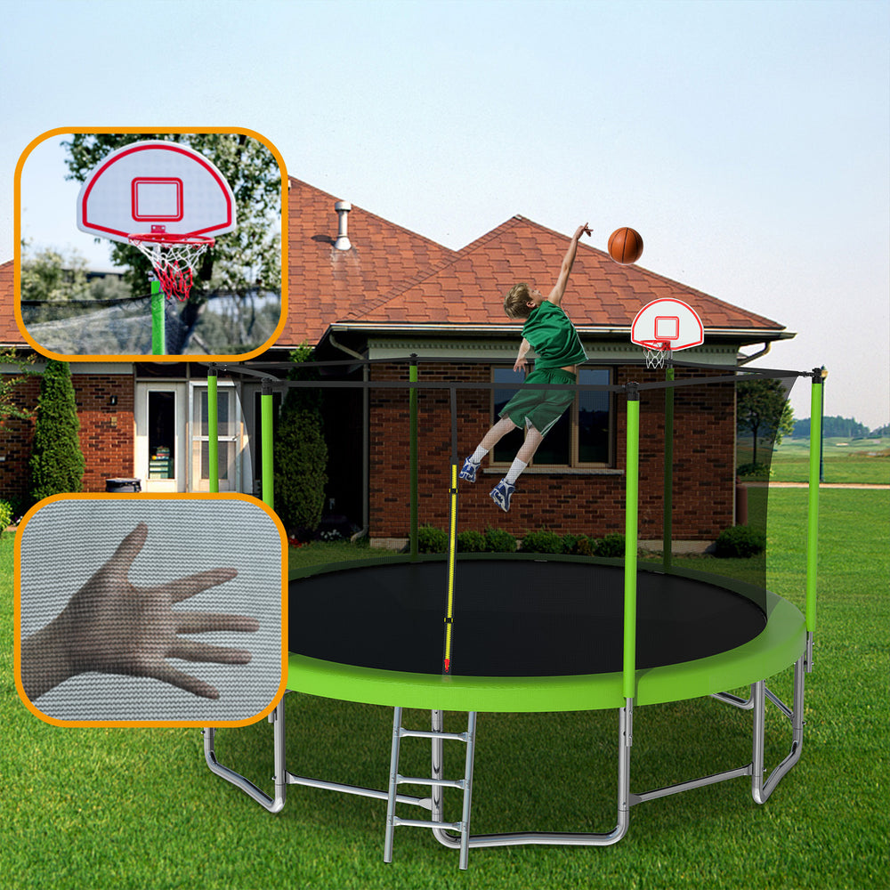 JoyJump Trampoline with Safety Net for Kids