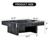 Chic Black Patterned Coffee Table