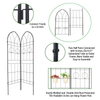 Dynamic Duo Garden Trellis - Rustproof Support for Climbing Plants