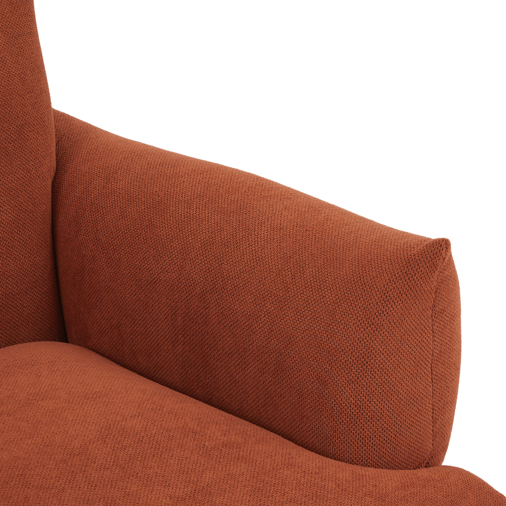 Chic Curry Upholstered Armchair