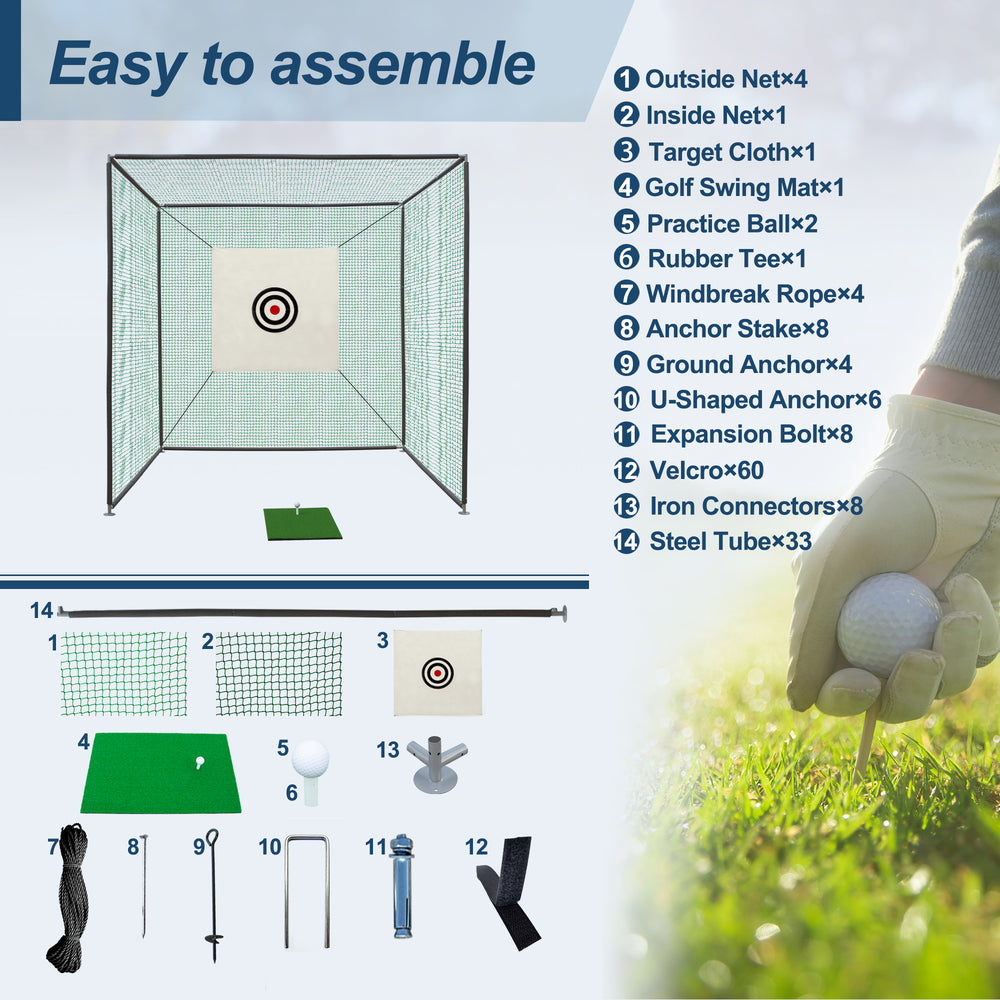 Ultimate Golf Practice Net – Indoor/Outdoor Setup!