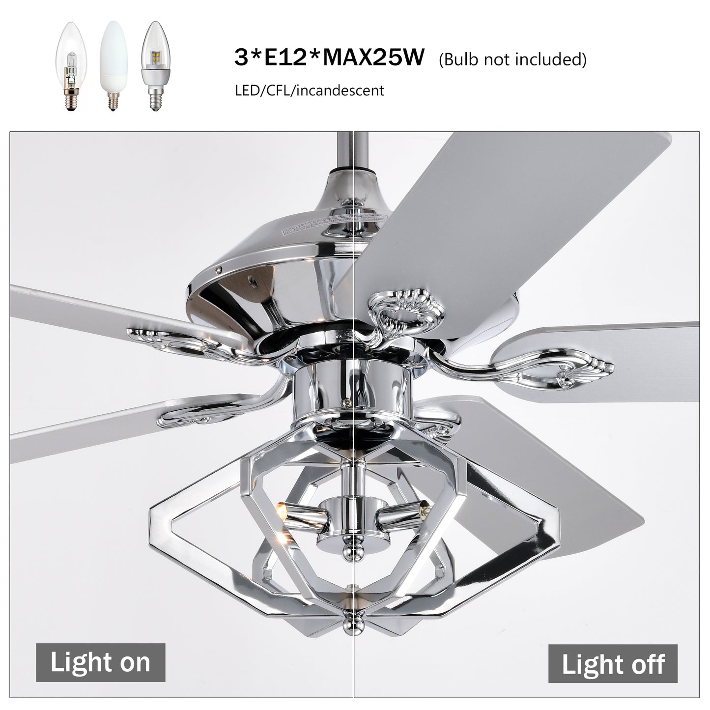 Crystal Breeze Ceiling Fan with Remote