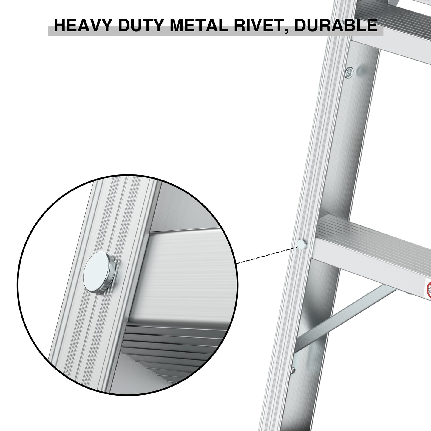 Versatile Folding Aluminum Workbench Ladder